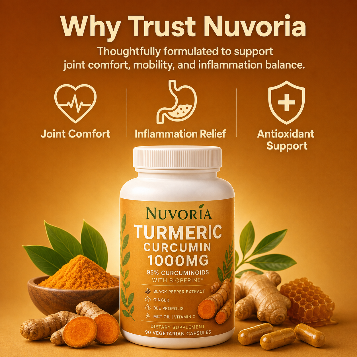 Turmeric Curcumin Capsules (1,000mg)